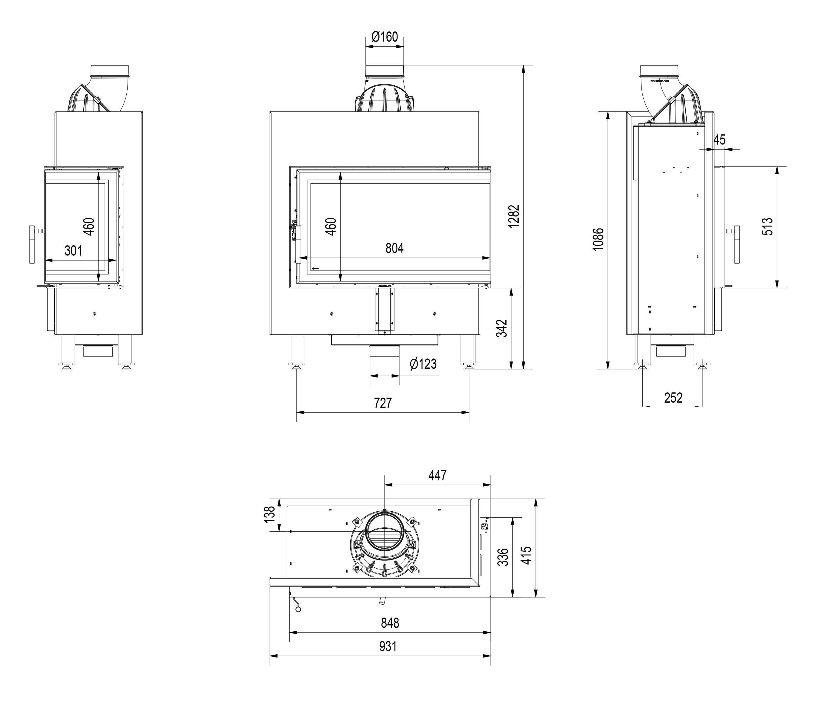 Rysunek techniczny LUCY 14 SLIM prawy BS rysunek techniczny
